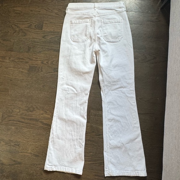 GAP White 70s Flare high rise Wide Leg Jeans - Picture 2 of 4